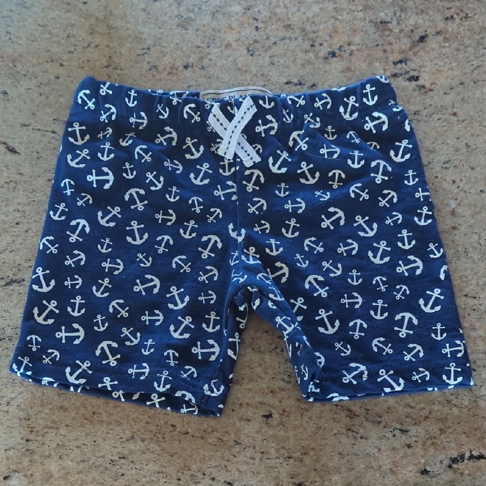 NEW Navy Anchor Print Shorts